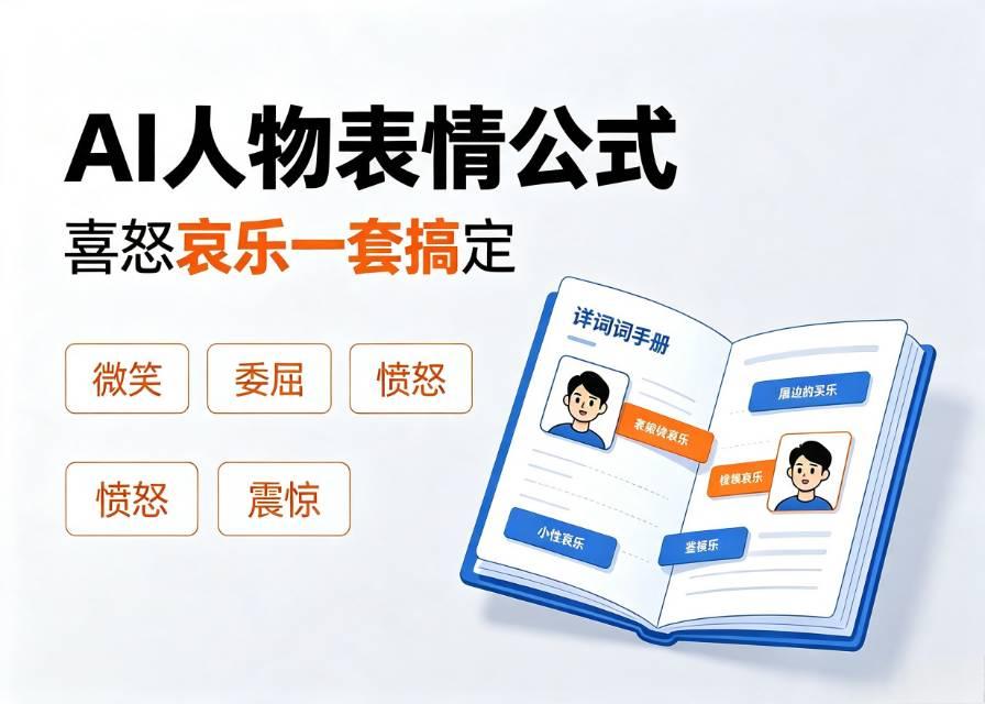 全套AI角色情绪提示词，新手直接复制使用