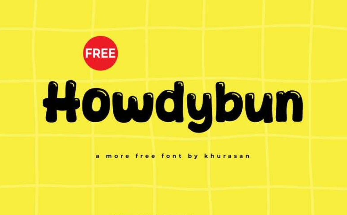 Howdybun 卡通圆润免费英文字体下载