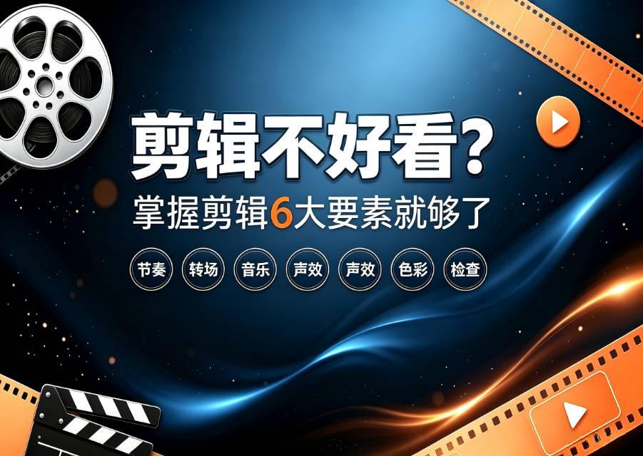 剪辑六大核心要素！新手短视频提升质感干货​ 