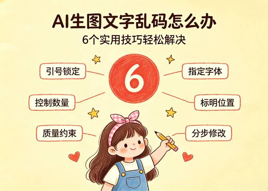 AI生图经常文字乱码？6个实用技巧，轻松生成正确中文