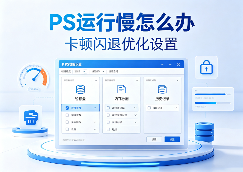  PS软件很卡怎么办，调整设置提升运行效率