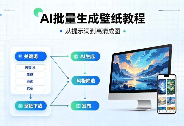 零基础学AI绘画壁纸，全风格提示词+批量出图避坑指南