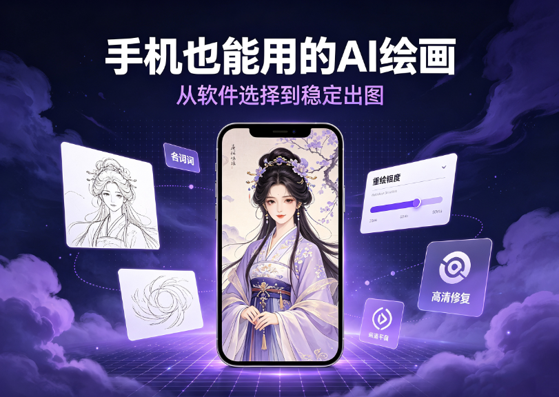 手机也能玩AI绘画！移动端实用操作小技巧