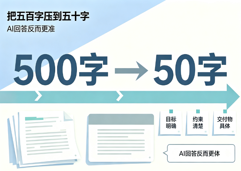 AI提问越长越没用？2026年最实用的极简提问法
