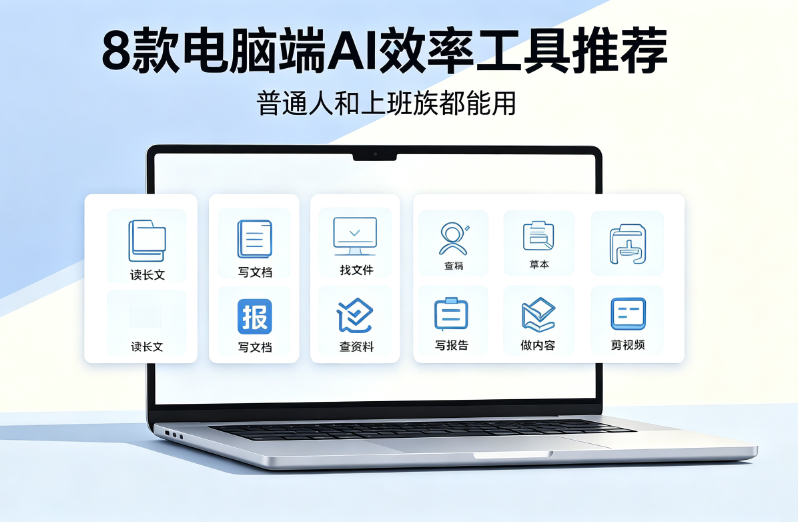 电脑端AI效率工具推荐，办公创作双提升