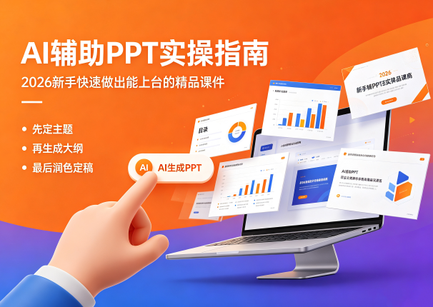 AI辅助制作PPT教程：2026零基础也能快速出精品课件
